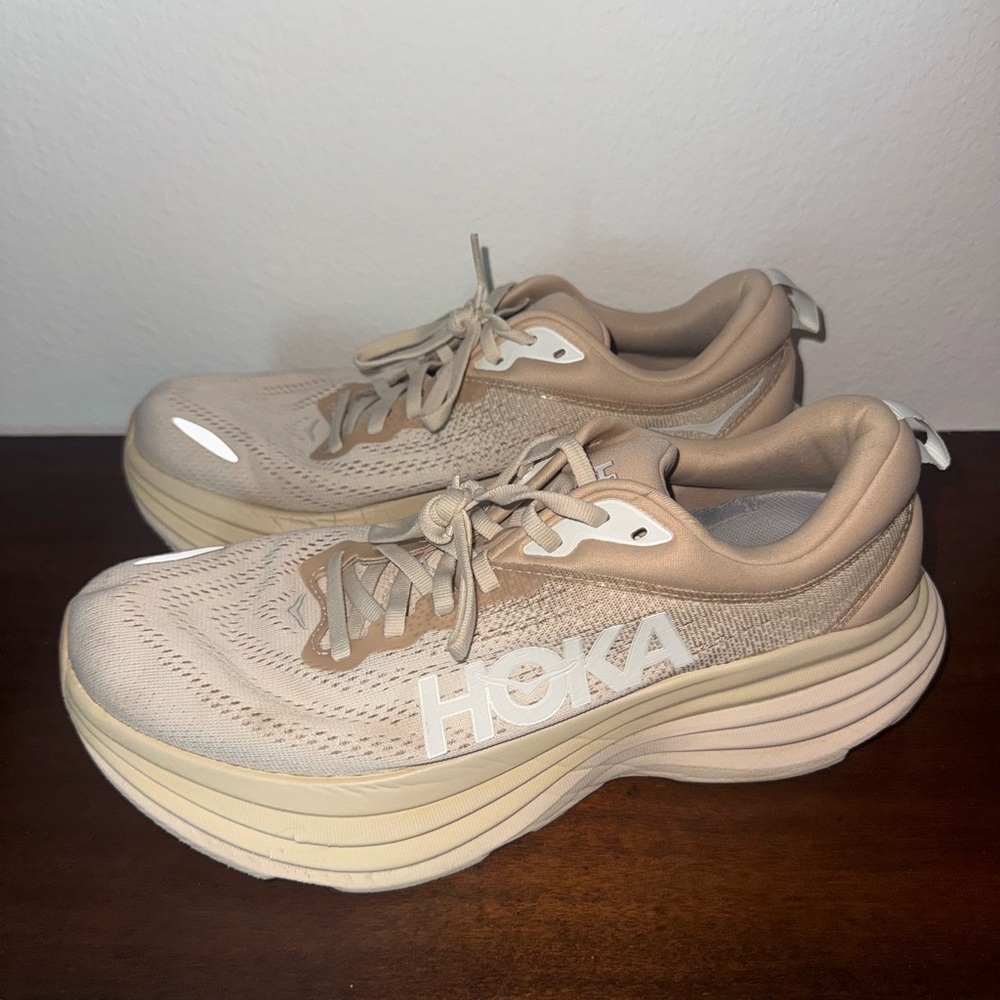 HOKA Women's Beige Running Shoes